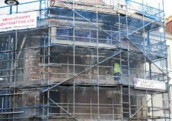 Britain’s biggest creation by renowned graffiti artist Banksy adorned The White Horse pub, on the