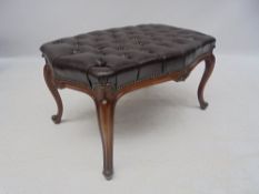 VICTORIAN MAHOGANY STOOL