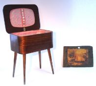 A 1940s Eralite night lamp; an anglepoise wall-mounted lamp; two dinner gongs; & sundry other