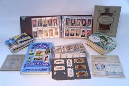 A tan leather Gladstone-type bag.