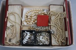 A BOX OF MIXED PEARLS, etc