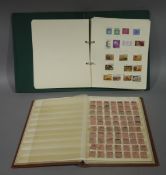 An album of stamps and UK stock album