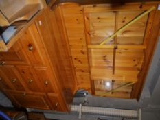 A pine dresser and rack