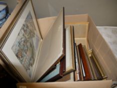 A box of mixed prints