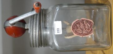 A vintage Blow butter churn