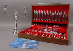 A canteen of community plate cutlery by Oneida for twelve settings together with a plated on copper