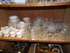 A Paragon Belinda tea and dinner service together with assorted glassware