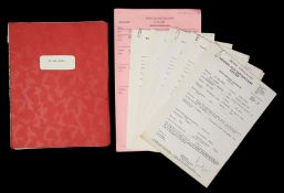 ON THE BUSES (1971) - Annotated Script and Production Paperwork A script and production paperwork