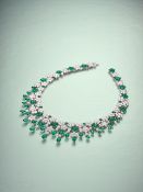 An Exquisite Emerald and Diamond 'Cluster' Necklace, by Graff