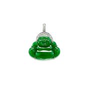 A Jadeite and Diamond 'Buddha' Pendant