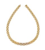 A Diamond 'Maillon Panthere' Necklace, by Cartier