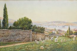 German School, early 20th Century The Golden Horn from Eyüp