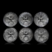 René Lalique Six 'Coquilles No. 2' plates, designed 1924