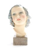 Le Bertetti An Italian Ceramic Bust of a Woman, circa 1930