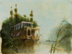 Felix Kelly (British, 1914-1994) A Mississippi riverboat