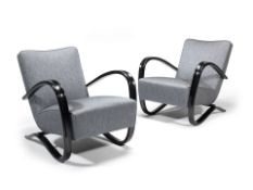 Jindrich Halabala Pair of 'H-269' lounge chairs, designed 1933