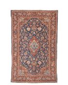 A pair of Kashan rugs Central Persia, 206cm x 134cm