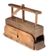 A 19th century pine, oak and beech dead-fall mouse-trap, English