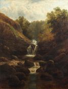 William Mellor (British, 1851-1931) Woodland falls